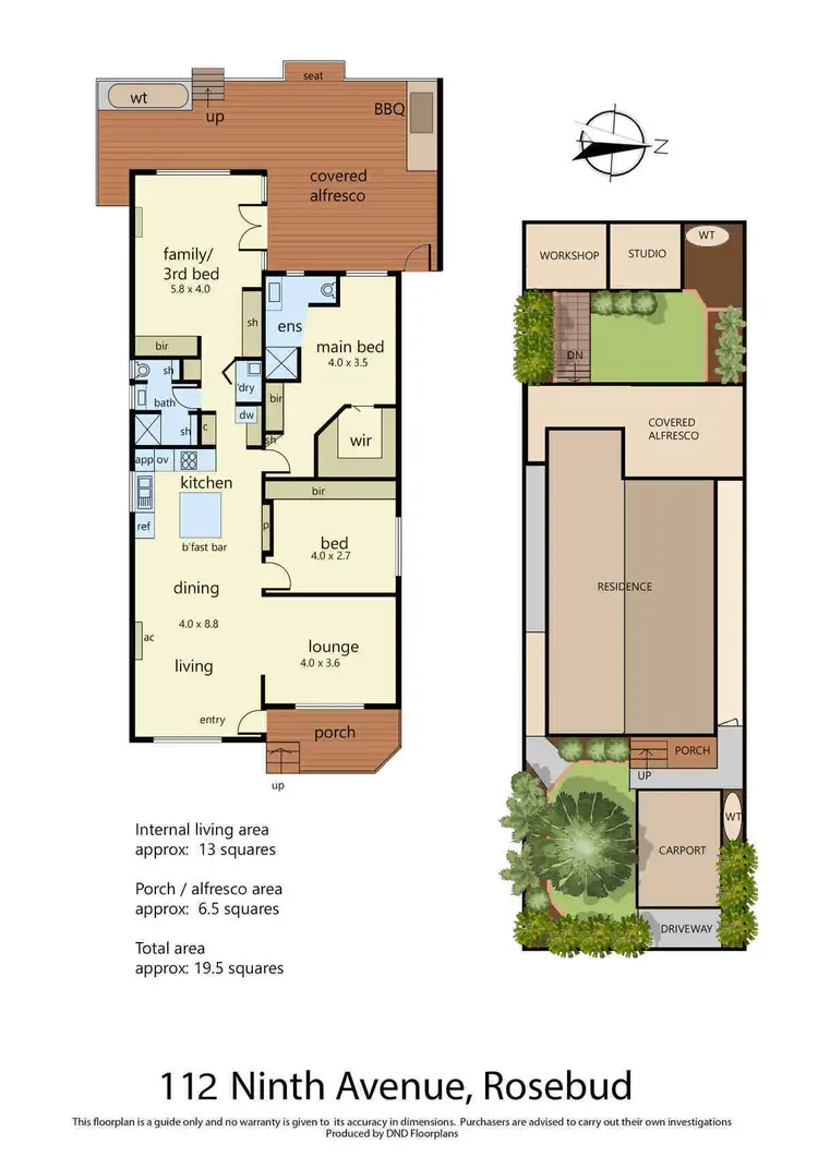 Floorplan of Homely house listing, 112 Ninth Ave, Rosebud VIC 3939