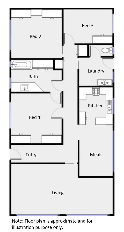 Floorplan of Homely house listing, 70 William Street, Gol Gol NSW 2738