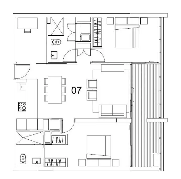 Floorplan of Homely apartment listing, 607/8 McCrae Street, Docklands VIC 3008