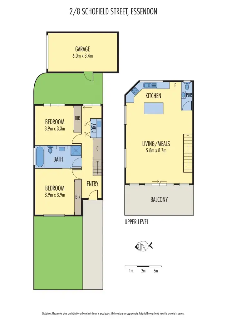 Floorplan of Homely house listing, 2/8A Schofield Street, Essendon VIC 3040