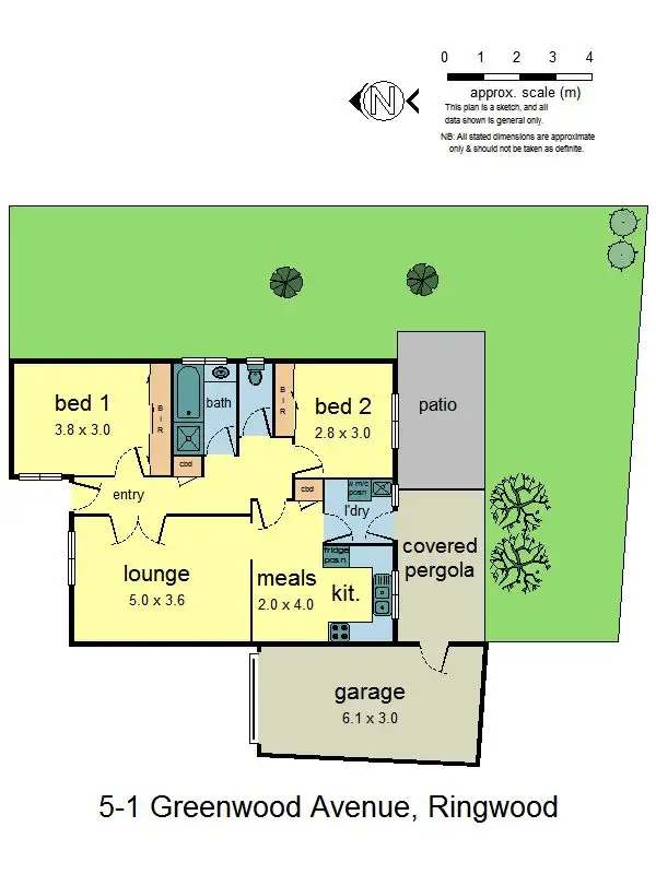 Floorplan of Homely unit listing, 5/1 Greenwood Avenue, Ringwood VIC 3134