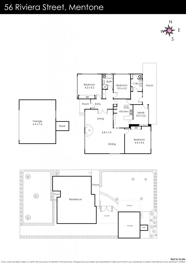 Floorplan of Homely house listing, 56 Riviera Street, Mentone VIC 3194