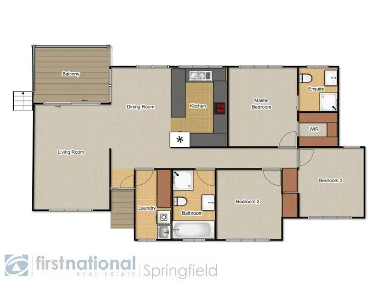 Floorplan of Homely house listing, 8 Redgum Court, Bellbird Park QLD 4300