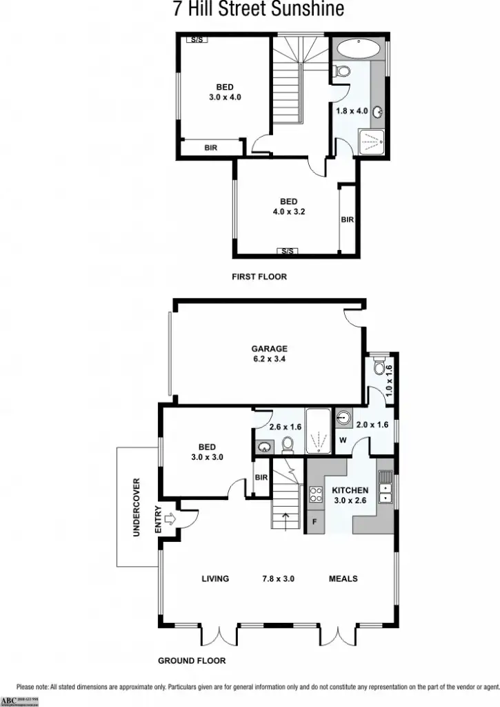 Floorplan of Homely house listing, 7 Hill Street, Sunshine VIC 3020