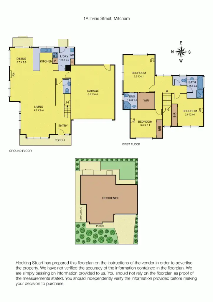 Floorplan of Homely house listing, 1A Irvine Street, Mitcham VIC 3132