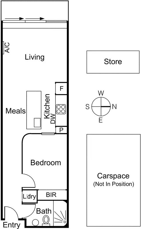 Floorplan of Homely apartment listing, 110/85 Rathdowne Street, Carlton VIC 3053