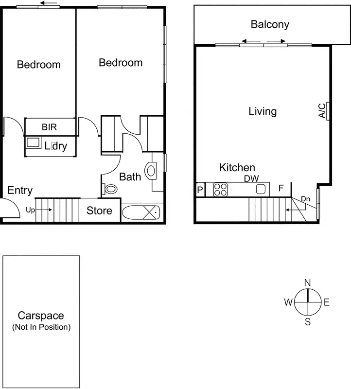 Floorplan of Homely apartment listing, 1/170 Kerr Street, Fitzroy VIC 3065