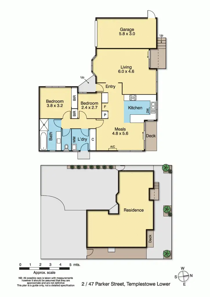 Floorplan of Homely townhouse listing, 2/47 Parker Street, Templestowe Lower VIC 3107