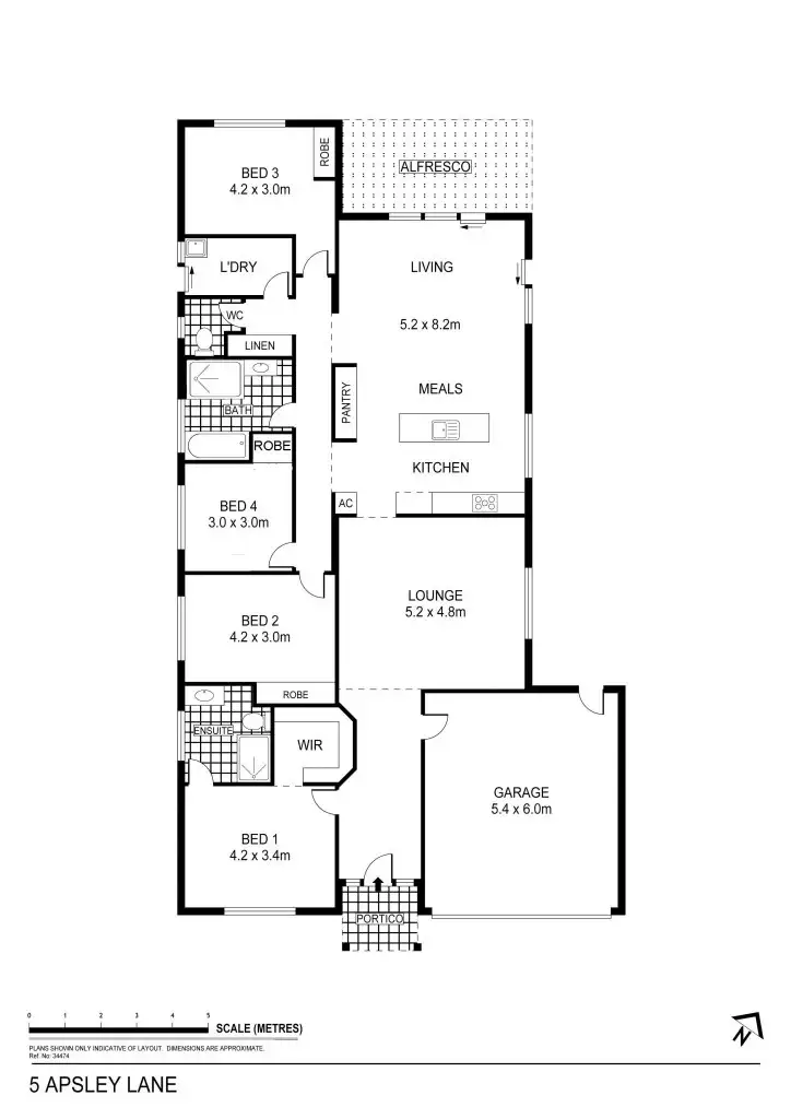 Floorplan of Homely house listing, 5 Apsley Lane, Strathfieldsaye VIC 3551