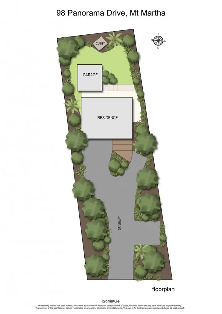 Floorplan of Homely house listing, 98 Panorama Drive, Mount Martha VIC 3934