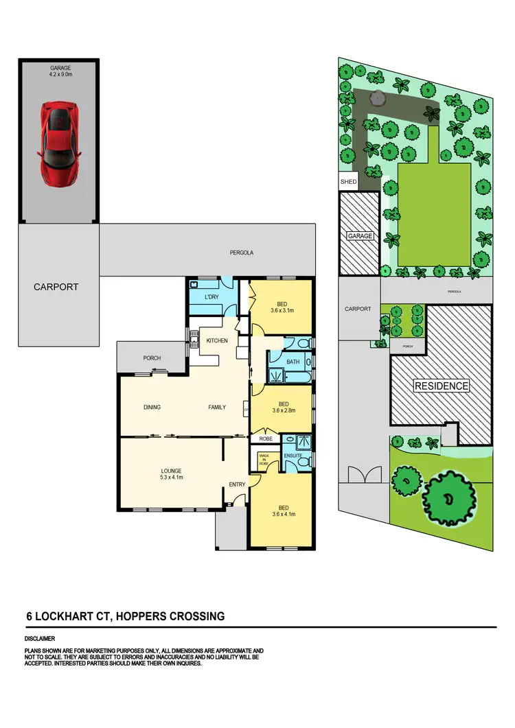 Floorplan of Homely house listing, 6 Lockhart Court, Hoppers Crossing VIC 3029