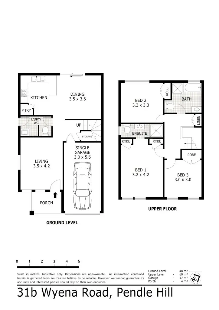 Floorplan of Homely semi-detached listing, 31B Wyena Rd, Pendle Hill NSW 2145