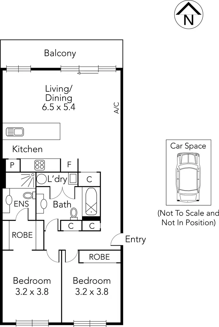Floorplan of Homely apartment listing, 80/93-103 High Street, Preston VIC 3072