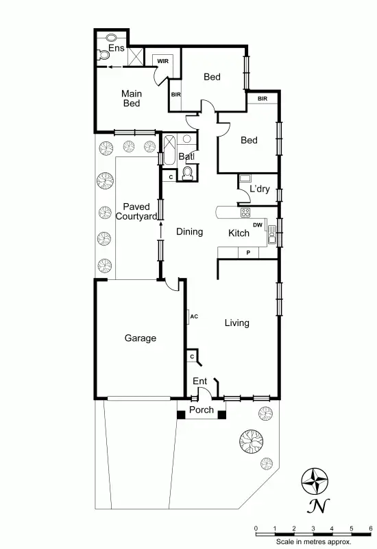 Floorplan of Homely unit listing, 1/20 Buckingham Avenue, Bentleigh VIC 3204