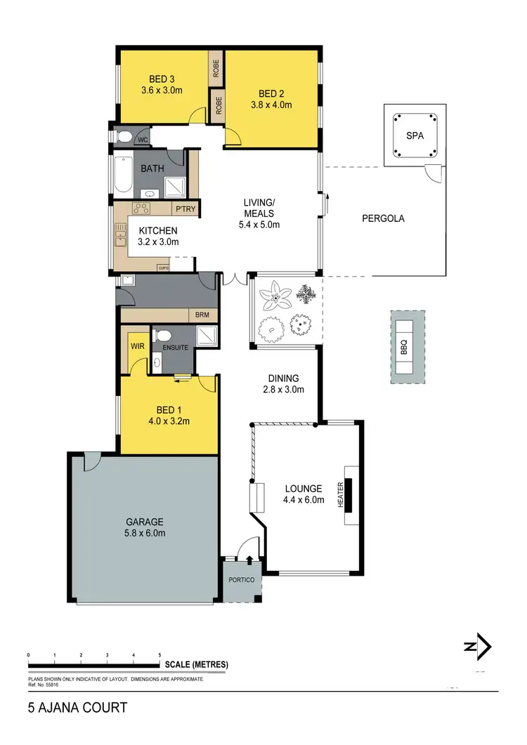 Floorplan of Homely house listing, 5 Ajana Court, Golden Square VIC 3555