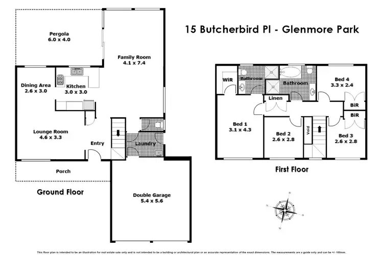 Floorplan of Homely house listing, 15 Butcherbird Place, Glenmore Park NSW 2745