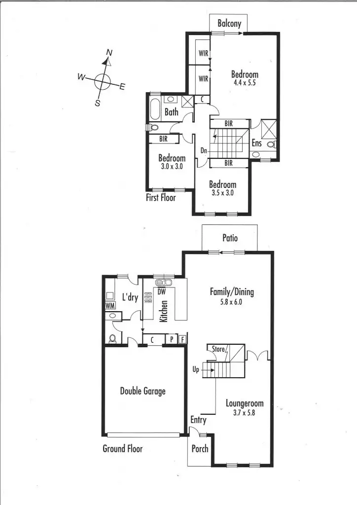 Floorplan of Homely townhouse listing, 16/38 Sampson Drive, Mount Waverley VIC 3149