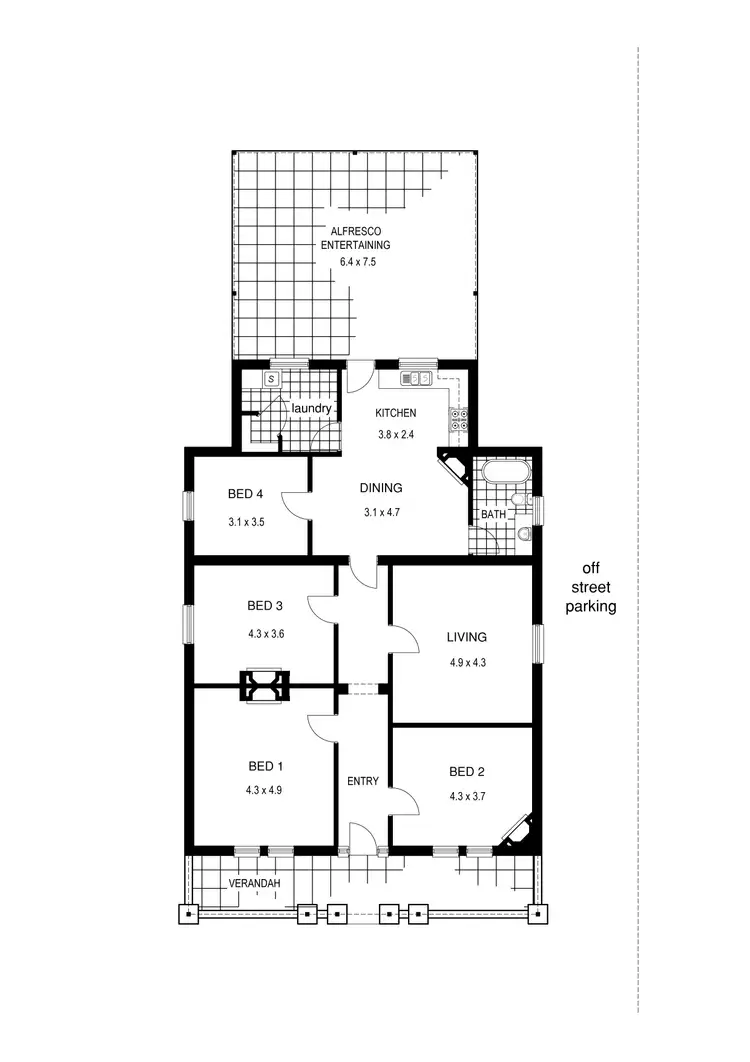 Floorplan of Homely house listing, 3 Linden Street, West Hindmarsh SA 5007