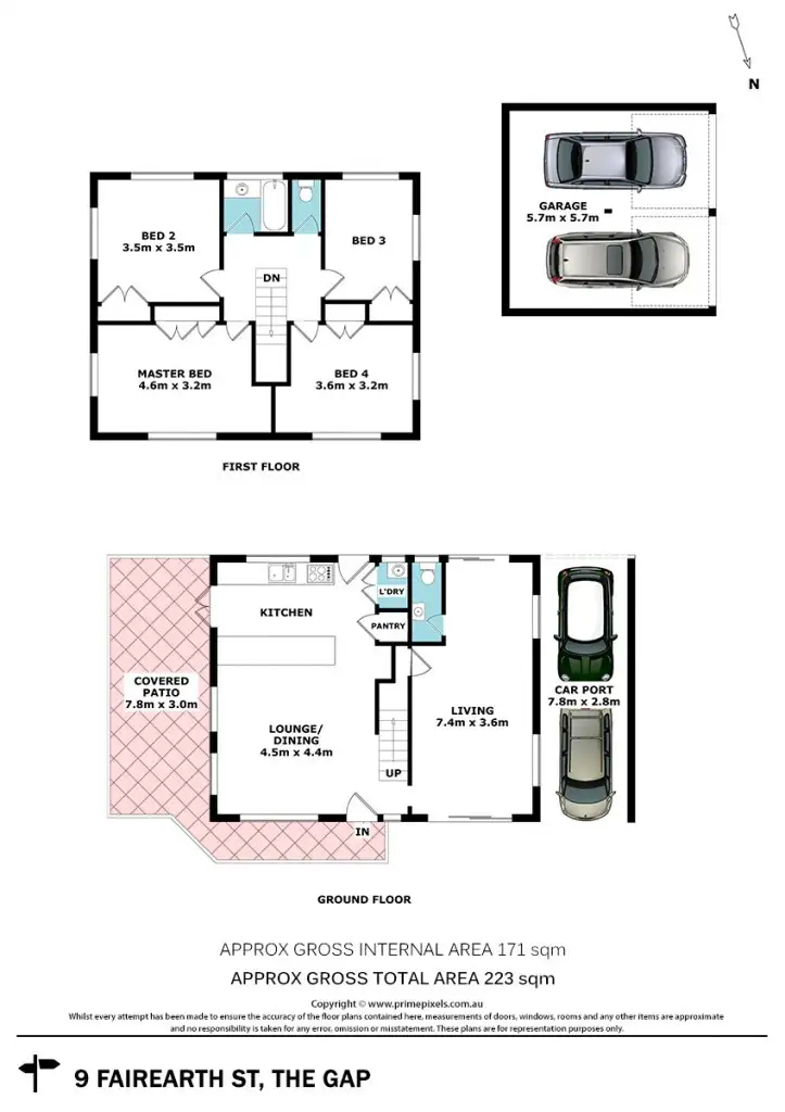 Floorplan of Homely house listing, 9 Fairearth Street, The Gap QLD 4061