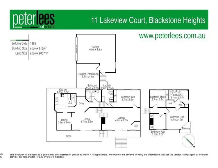 Floorplan of Homely house listing, 11 Lakeview Court, Blackstone Heights TAS 7250