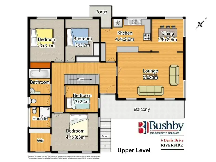 Floorplan of Homely house listing, 6 Denis Drive, Riverside TAS 7250