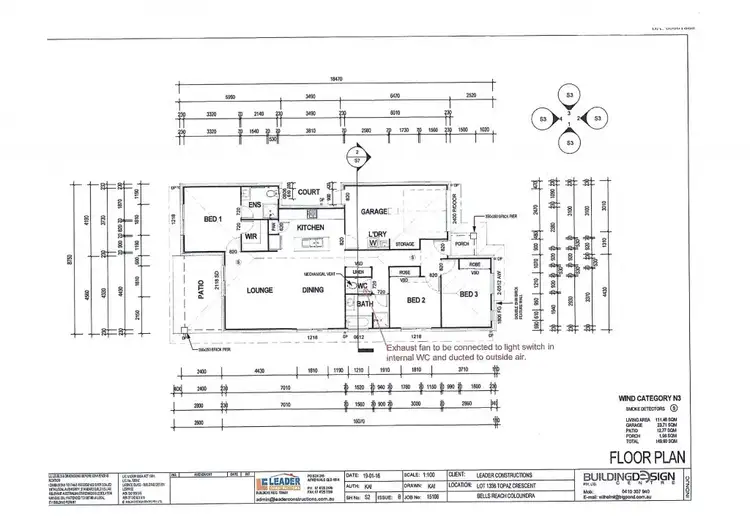 Floorplan of Homely house listing, 3 Topaz Crescent, Caloundra West QLD 4551