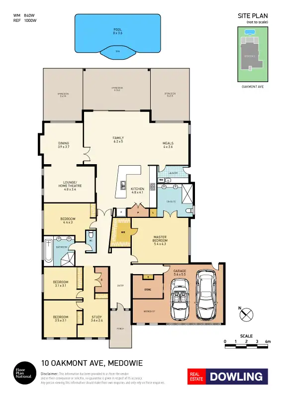 Floorplan of Homely house listing, 10 Oakmont Avenue, Medowie NSW 2318