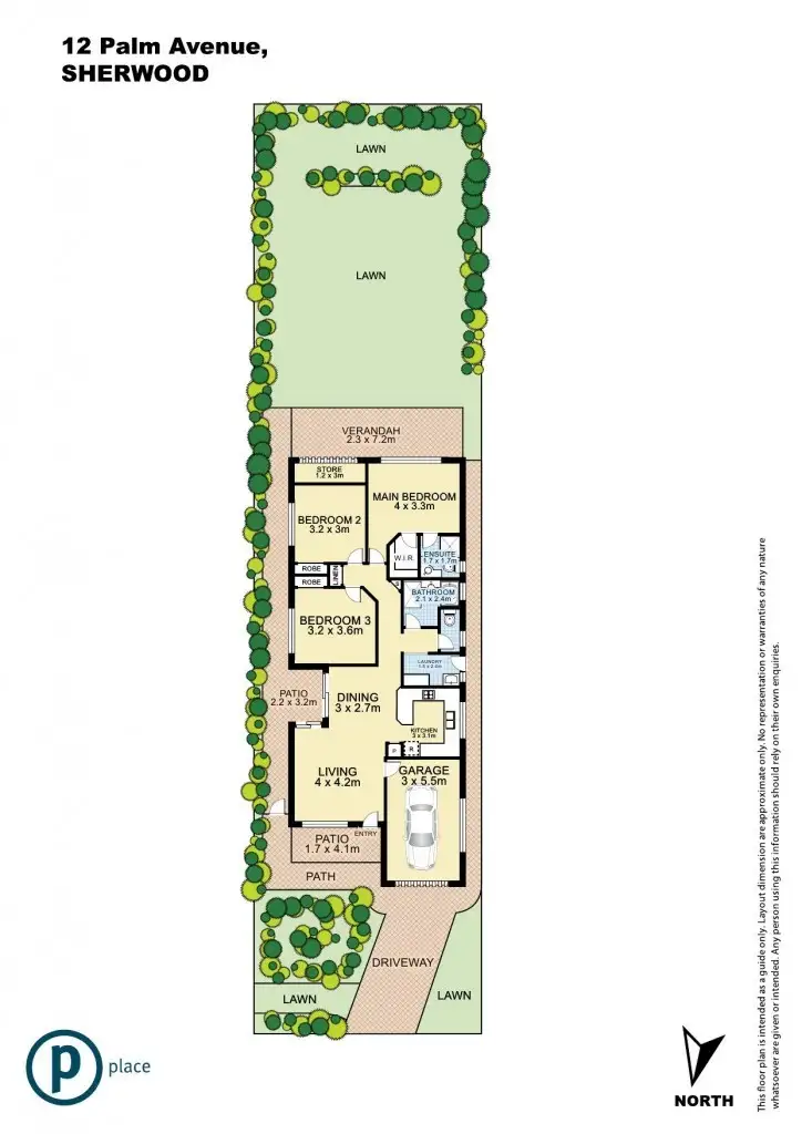 Floorplan of Homely house listing, 12 Palm Ave, Sherwood QLD 4075