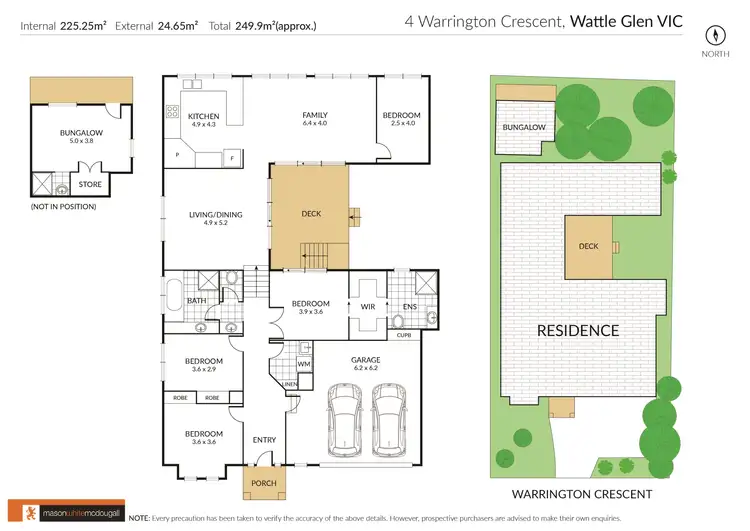 Floorplan of Homely house listing, 4 Warrington Crescent, Wattle Glen VIC 3096