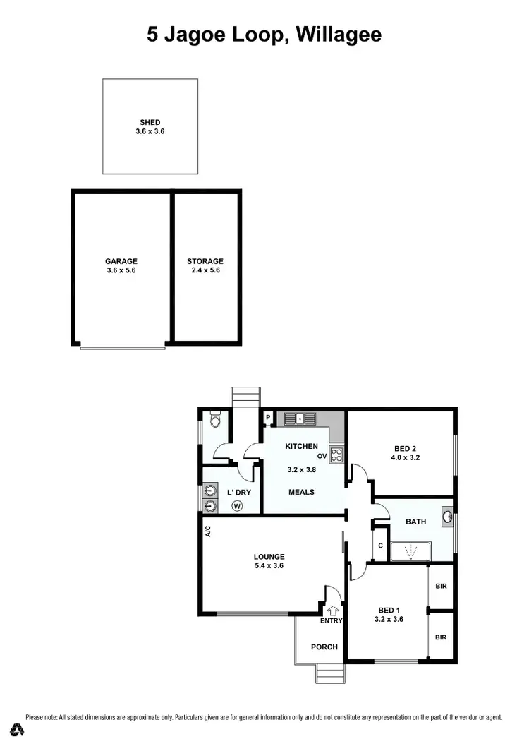 Floorplan of Homely house listing, 5 Jagoe Loop, Willagee WA 6156