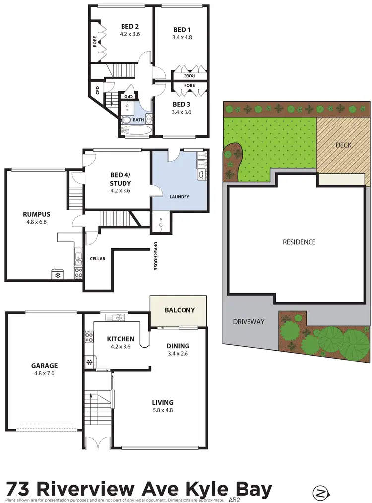 Floorplan of Homely house listing, 73 Riverview Avenue, Kyle Bay NSW 2221