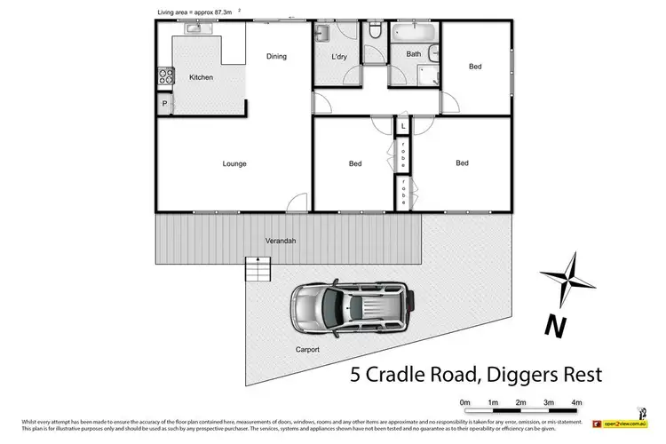 Floorplan of Homely house listing, 5 Cradle Road, Diggers Rest VIC 3427