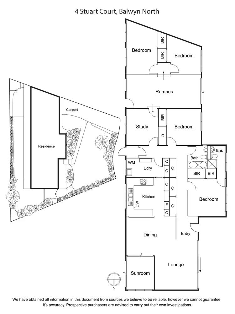 Floorplan of Homely house listing, 4 Stuart Court, Balwyn North VIC 3104