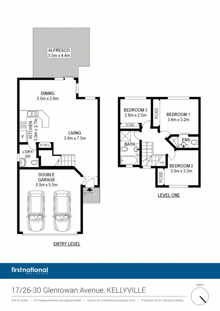 Floorplan of Homely townhouse listing, 17/26-30 Glenrowan Ave, Kellyville NSW 2155