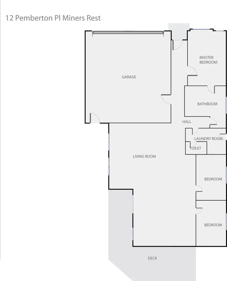 Floorplan of Homely house listing, 12 Pemberton Place, Miners Rest VIC 3352