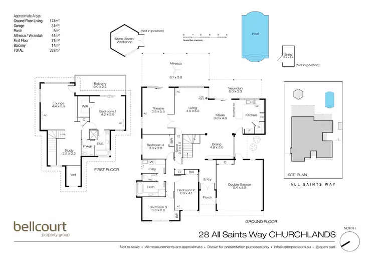 Floorplan of Homely house listing, 28 All Saints Way, Churchlands WA 6018