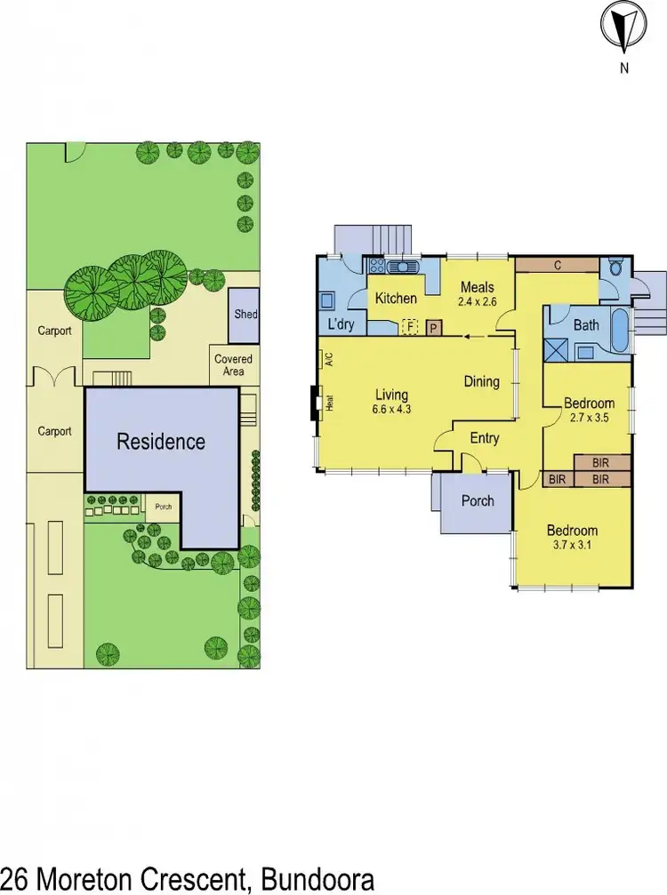 Floorplan of Homely house listing, 26 Moreton Crescent, Bundoora VIC 3083