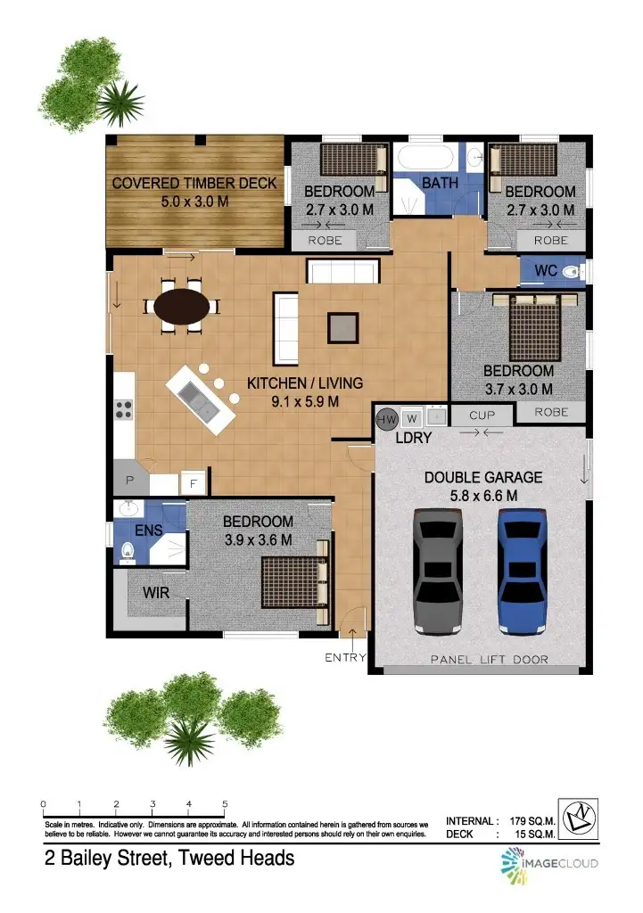 Floorplan of Homely house listing, 2 Bailey Street, Tweed Heads West NSW 2485