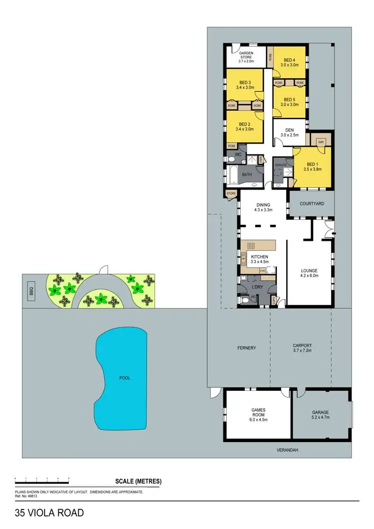 Floorplan of Homely house listing, 35 Viola Rd, Huntly VIC 3551