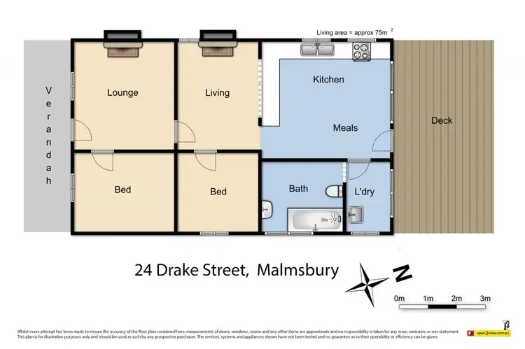 Floorplan of Homely house listing, 24 Drake Street, Malmsbury VIC 3446
