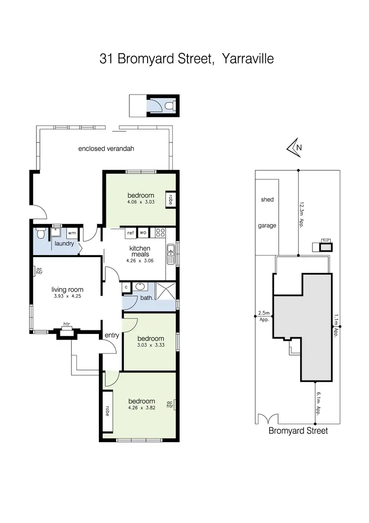 Floorplan of Homely house listing, 31 Bromyard Street, Yarraville VIC 3013
