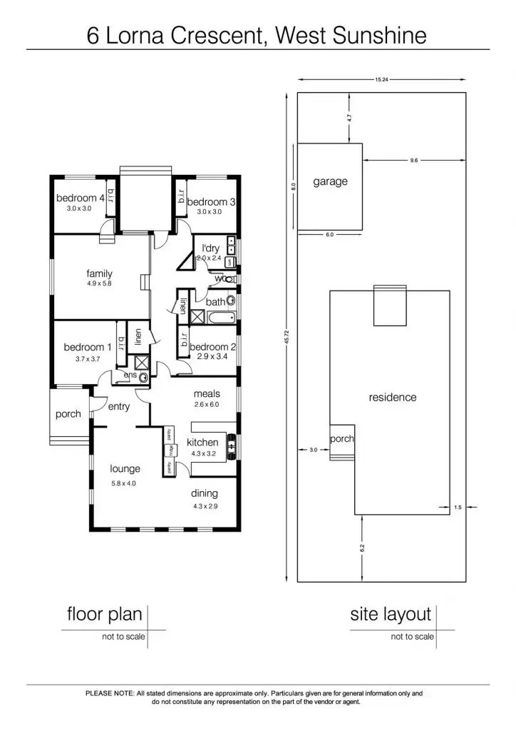 Floorplan of Homely house listing, 6 Lorna Crescent, Sunshine West VIC 3020
