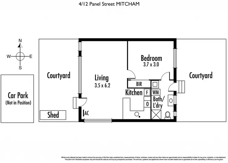 Floorplan of Homely unit listing, 4/12 Panel Street, Mitcham VIC 3132