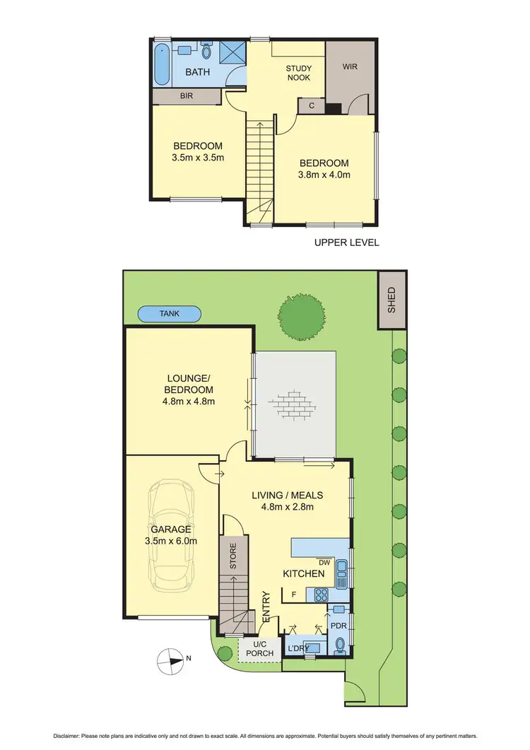 Floorplan of Homely townhouse listing, 3/129 Nepean Highway, Mentone VIC 3194