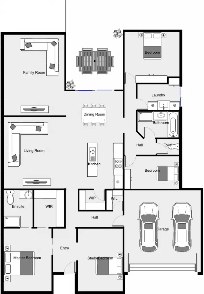Floorplan of Homely house listing, 4 Spitfire Court, Mildura VIC 3500