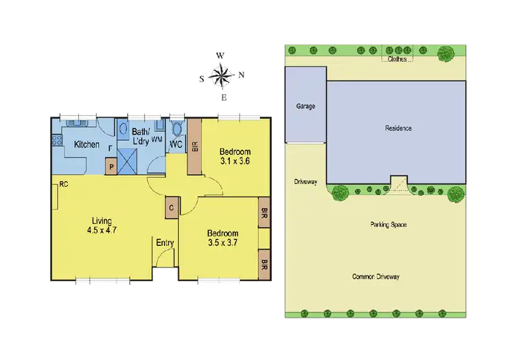 Floorplan of Homely unit listing, 2/13 Volum Street, Manifold Heights VIC 3218
