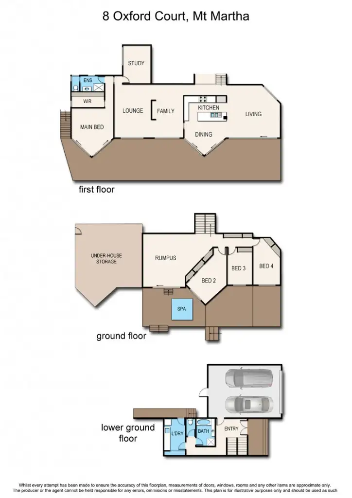 Floorplan of Homely house listing, 8 Oxford Court, Mount Martha VIC 3934