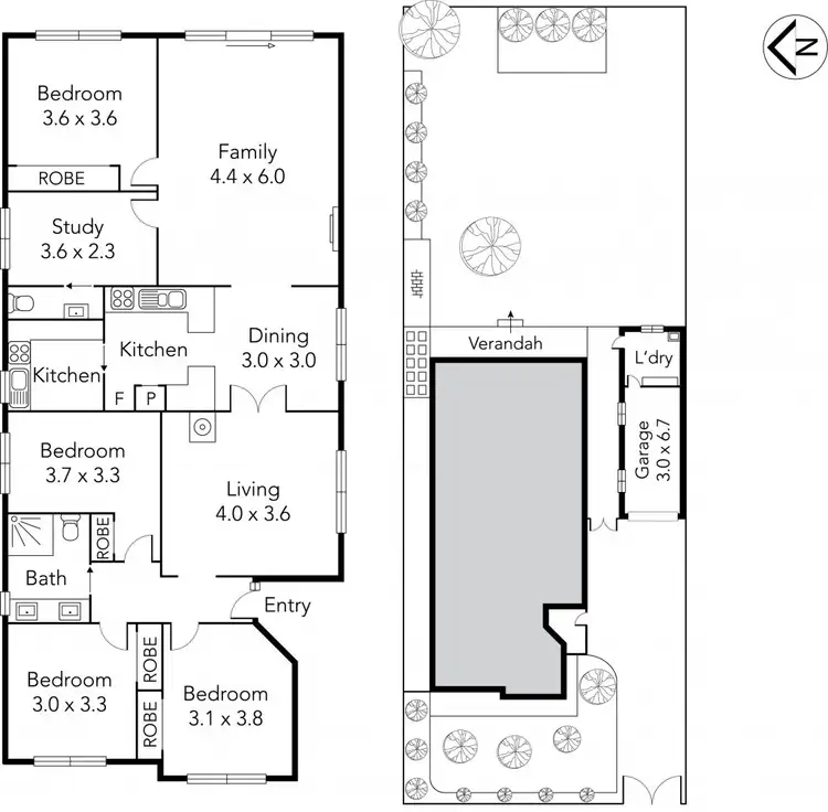 Floorplan of Homely house listing, 6 Leonard Street, Preston VIC 3072