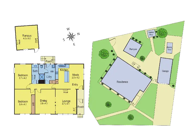 Floorplan of Homely house listing, 2 Colorado Drive, Corio VIC 3214