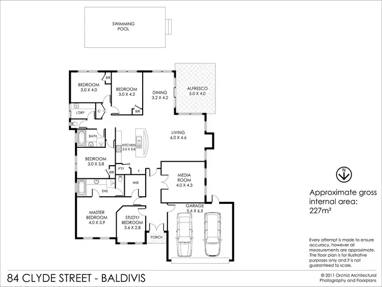 Floorplan of Homely house listing, 84 Clyde Avenue, Baldivis WA 6171